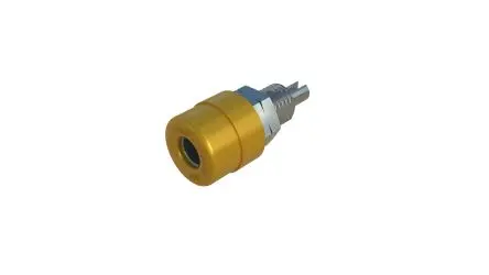 Produktfoto 1 von Hirschmann Test & Measurement 4 mm Buchse Gelb Buchse für Laborstecker, Kontakt verzinnt, 30 V ac, 60V dc 32A Lot