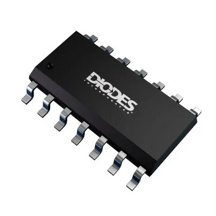 Produktfoto 1 von DiodesZetex Leistungsschalter-IC High-Side High-Side 360 mΩ 14-Pin 6 Ausg. SO-14EP