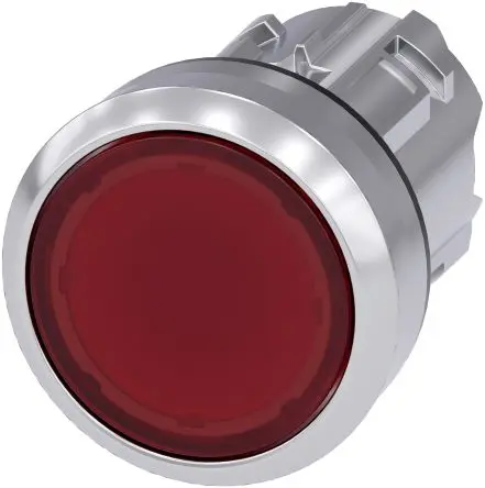 Produktfoto 1 von Siemens SIRIUS ACT Druckschalter Ø 22 mm, Rot Rastend Rund Rund Kunststoff, IP66