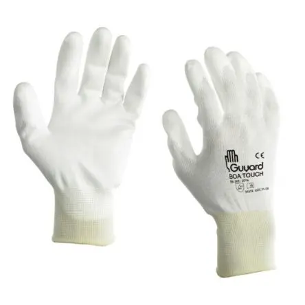 Produktfoto 1 von GUYARD BOA TOUCH Arbeitshandschuhe Größe 7 Polyamid Weiß Polyurethan 10