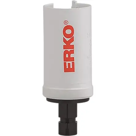 Produktfoto 1 von ERKO, Ø 76 mm Hartmetall Lochsäge Zentrierbohrer inkl., Ø 76mm / Bohrtiefe 60 mm