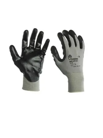 Produktfoto 1 von GUYARD MECAFLEX Arbeitshandschuhe Größe 6 Nylon Schwarz Nitril 10