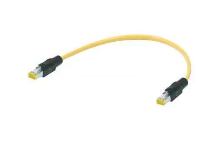 Produktfoto 1 von HARTING RJ Industrial Cat6a Kabel assembliert, 0.6 m, Gelb, A RJ45 Stecker, B RJ45 Stecker Abgeschirmt, Polyvinylchlorid