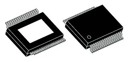 Produktfoto 1 von Infineon ISOFACE 8 Leistungsschalter-IC Netzschalter, Hochspannungsseite High-Side 320 mΩ 36-Pin 8 Ausg. DSO