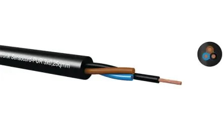 Produktfoto 1 von Kabeltronik SENSOCORD Mehrkern-Industriekabel, 3-paarig 0.25 mm² 50 m Polyurethan isoliert Schwarz