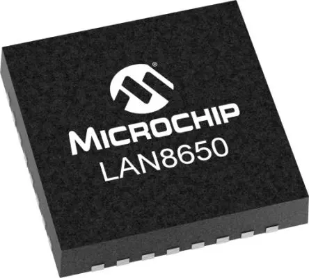 Produktfoto 1 von Microchip Ethernet-Controller Halb-Duplex 2.5 V 10 Mbit/s SPI, VQFN-32 32-Pin