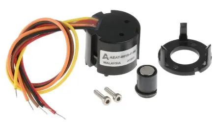 Produktfoto 1 von Broadcom Drehgeber 256 Impulse/Umdrehung Impulse/U Inkrementalgeber, mit 6 mm, Quadratur-Code, Schaft L. 8.5 mm