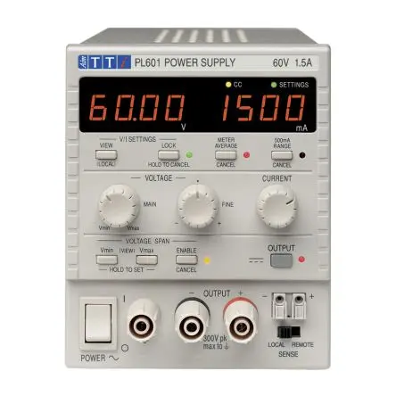 Produktfoto 1 von Aim-TTi PL601 Linear Labornetzgerät 90W, 0 → 60V / 0 → 1.5A