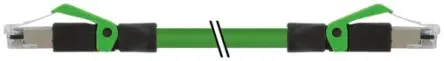 Produktfoto 1 von Murrelektronik Limited Cat.5 Ethernet-Kabel, 2 m, Grün Kupfergeflecht Stecker, A RJ45 Stecker, B RJ45, Polyurethan