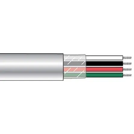 Produktfoto 1 von Alpha Wire DEF STAN Steuerkabel, 2-adrig 0.25mm² 24 AWG Weiß Ungeschirmt, 1000 ft, Polyvinylchlorid