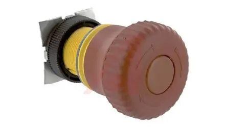 Produktfoto 1 von RAFI RAFIX 22 FS Not-Aus-Drucktaster Weiß Beleuchtet Rastend Panel Ø 22.3 mm, 3 Schließer, 3 Öffner / 10A 250 V ac, IP65
