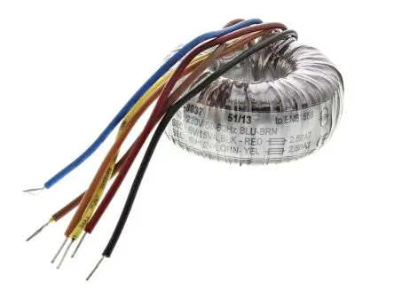 Produktfoto 1 von RS PRO Ringkerntransformator, Primär 230 V ac / Sekundär 2 x 6 V ac 2 Ausg. 30 VA, 2.5A 503 g 60 Hz 50 Hz