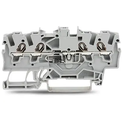 Produktfoto 1 von WAGO TOPJOB S Anschlussklemmenblock DIN-Schiene 1 Grau, 1.5mm² Zugfederklemme