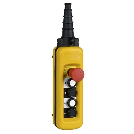 Produktfoto 1 von Schneider Electric Schleichkontakt XACA Drucktaste-Steuerstation SPST Schwarz, Rot, Weiß Polypropylen, IP65, 5 Gelb Ø 40