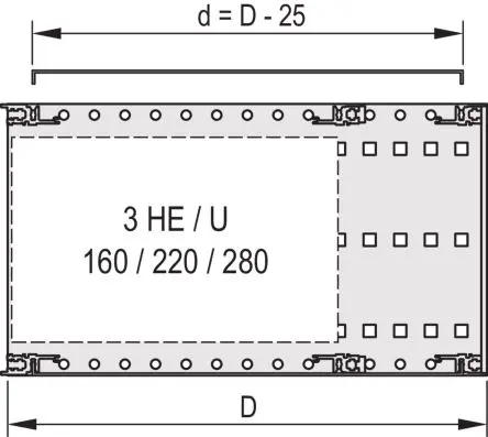 Produktfoto 1 von nVent SCHROFF Deckelplatte Abgeschirmt 415 mm 415mm