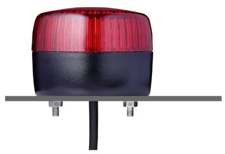 Produktfoto 1 von AUER Signal PCL LED Filament/Warnsummer, Dauer Signalleuchte 48V ac/dc Rot Mit Gewinde, Ø 75 mm x 55 mm IP66, IP67