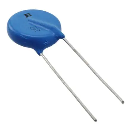 Produktfoto 1 von Bourns MOV-14D Metalloxid-Varistor, 460 pF, 430 V / 50 A 2970 V, 4500 A max., Radial geformt Gehäuse, Ø 16.5 mm, 5.2 mm,