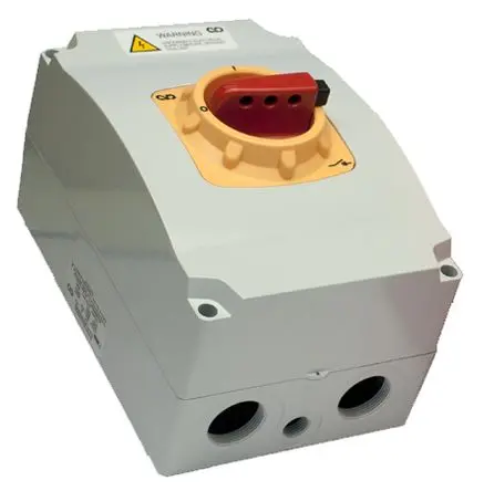 Produktfoto 1 von Craig & Derricott SDDG Trennschalter 3-polig DIN-Hutschiene 40A 11 kW Rot IP65 3-phasig