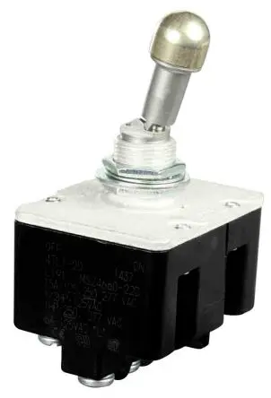 Produktfoto 1 von Honeywell Buchse Kippschalter 4-poliger Schließer, Ein-Aus, 28 V dc, 125 V ac, 20A, Schraube