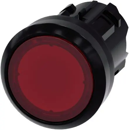 Produktfoto 1 von Siemens SIRIUS ACT Druckschalter Ø 22 mm, Rot Rastend Rund Rund Kunststoff, IP66