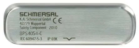 Produktfoto 1 von Schmersal EX-BPS 40S Berührungsloser Sicherheitsschalter aus Edelstahl, Magnetisch