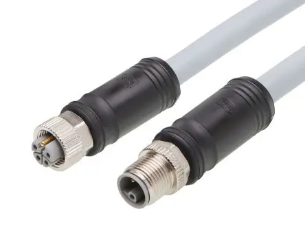 Produktfoto 1 von Brad from Molex 120501 M12 Kabel assembliert Stecker, Buchse 5-polig Buchse/Stecker 16A Kabel IP67
