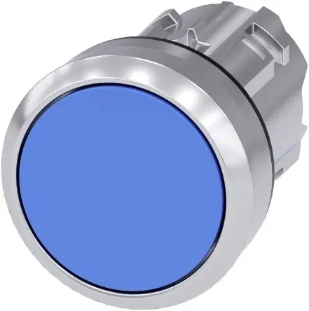 Produktfoto 1 von Siemens SIRIUS ACT Druckschalter Ø 22.3 mm, Blau Rastend Rund Rund Kunststoff, IP66