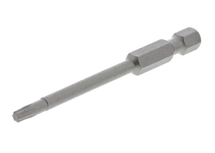 Produktfoto 1 von RS PRO Innensechsrund Innensechsrund Power Bit CrMo-Stahl 1/4 in T10, Länge 70 mm, 50-teilig
