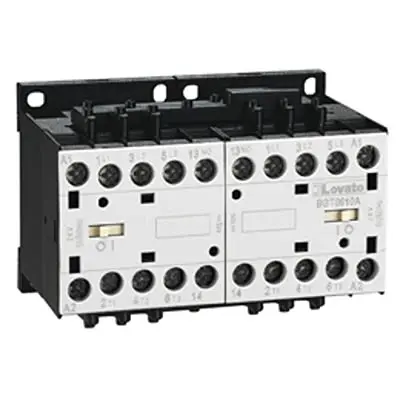 Produktfoto 1 von Lovato BGT12 Wendeschütz 400V ac-Spule, 3-polig, 690V / 12 A 5.7 kW 1 Schließer Motorsteuerung, Umkehrend