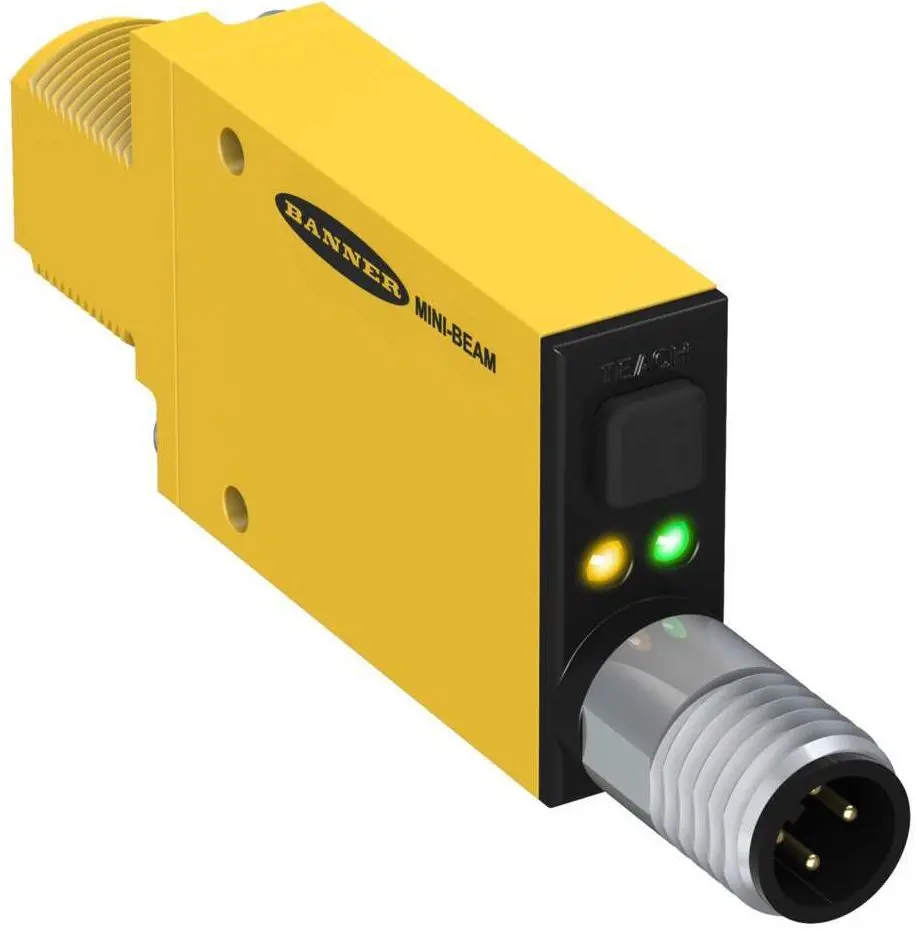 Produktfoto 1 von Banner Kubisch Optischer Sensor, Diffus, Bereich 1100 mm, Bipolare NPN/PNP Ausgang