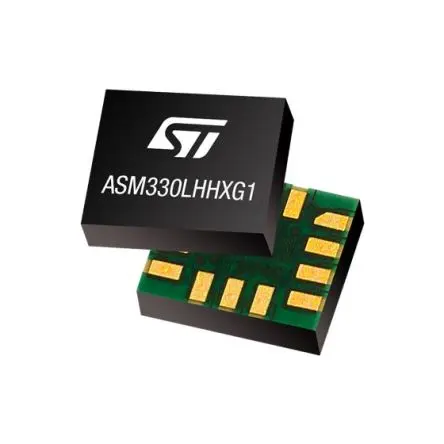 Produktfoto 1 von STMicroelectronics Näherungsschalter 6-Achsen Oberfläche 1.71 V 3.6V 1.6 kHz Trägheitssensor LGA-14L 14-Pin