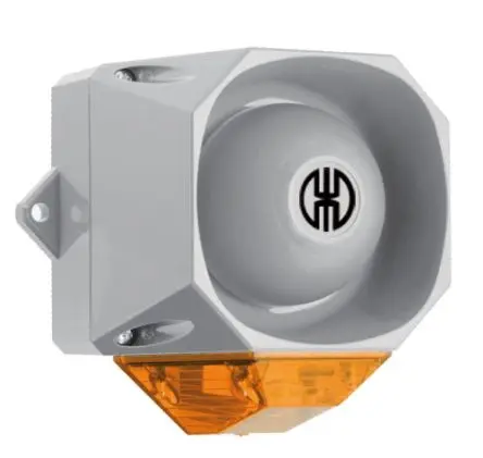 Produktfoto 1 von Werma 439 Xenon, Filament/Warnsummer-Licht Beacon-Sounder-Kombination 60V Gelb IP65 Wand / 92 dB 105 dB @ 1m