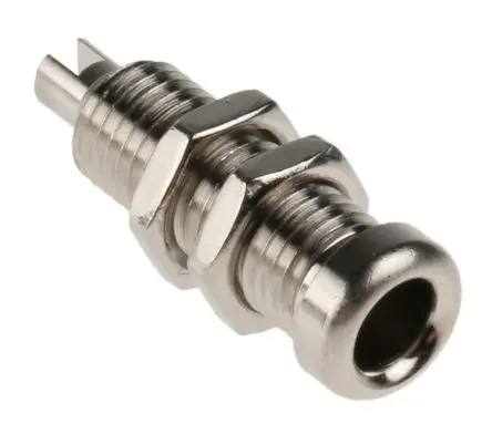 Produktfoto 1 von Hirschmann Test & Measurement 4 mm Buchse Silber Buchse für Laborstecker, Kontakt Nickel, 60V dc 16A Lot