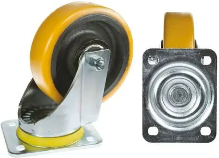 Produktfoto 1 von Tente Drehbar Rolle, Rad ø 160 mm, 750 kg, Ges H. 200 mm, Rad B. 50 mm, Polyurethan