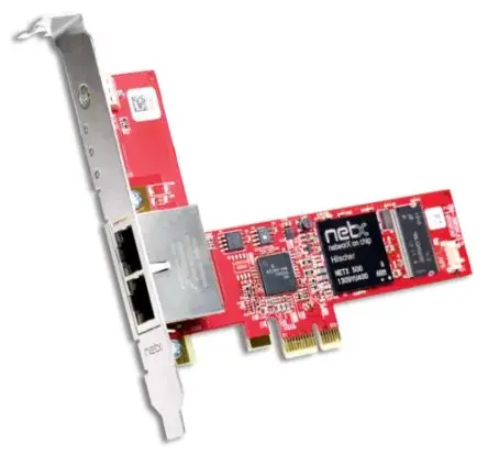 Produktfoto 1 von Hilscher 2 Anschl. PCI-Express Netzwerkkarte 100Mbit/s RJ45