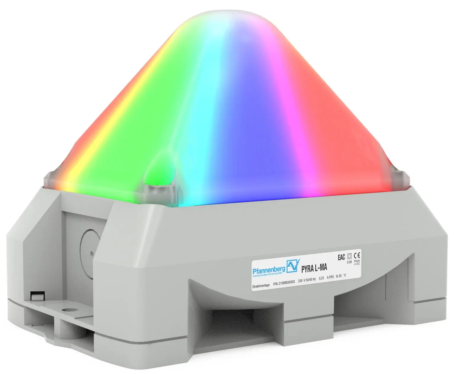 Produktfoto 1 von Pfannenberg PY X Dauer-Licht Signalleuchte Mehrfarbig, 12 → 48 V DC