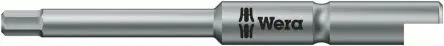 Produktfoto 1 von Wera 4 mm halfmoon 44 mm Sechskant-Steckschlüssel Schraubbit, Hex-Plus, 2-teilig, 44 mm
