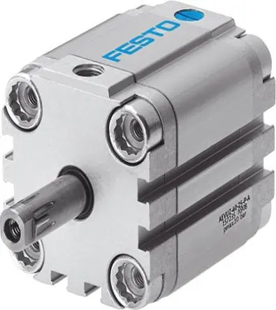 Produktfoto 1 von Festo AEVUZ 157240 Pneumatik-Kompaktzylinder 10 mm Einfachwirkend, Bohrung Ø 63 mm, bis 1 Mpa