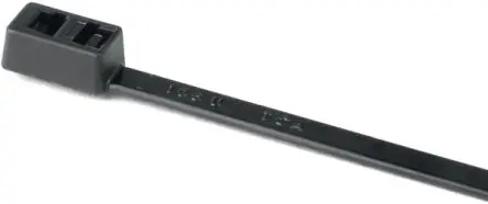 Produktfoto 1 von HellermannTyton T50RDH Nylon 6.6 Kabelbinder Lösbar Schwarz 4.7mm x 210 mm