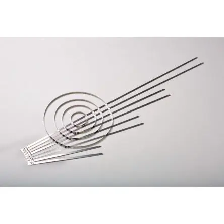 Produktfoto 1 von HellermannTyton MST700S Edelstahl Kabelbinder Nicht lösbar Metallisch 5.9mm x 700 mm