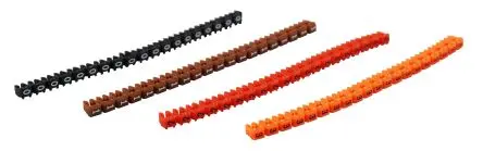 Produktfoto 1 von RS PRO Kabelmarkierung Klemmbefestigung, Beschriftung: 2, Rot, Schwarz Rot, Ø 2.2 mm - 2.8 mm, 2.9 mm