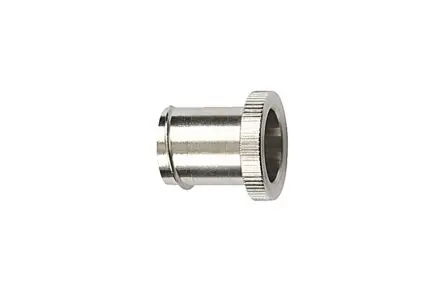 Produktfoto 1 von HellermannTyton HelaGuard Messing vernickelt Kabelrohr Fitting Endeinsatz 32 mm Grau IP65