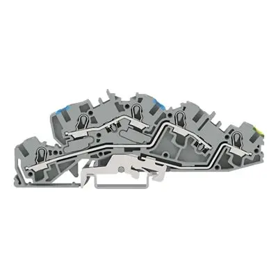 Produktfoto 1 von WAGO TOPJOB S Mehrstufiger Anschlussklemmenblock 3 Grau, 4mm², 250V Zugfederklemme