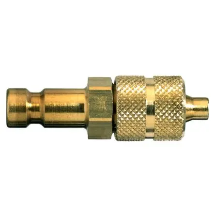 Produktfoto 1 von Legris Pneumatische Schnellsteckkupplung, Messing vernickelt Buchse, Stecker