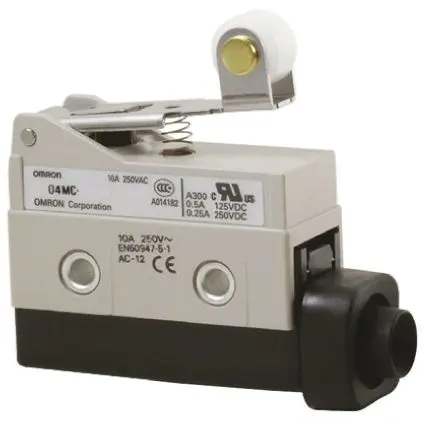 Produktfoto 1 von Omron D4MC Endschalter, Hebel 1 Schließer/1 Öffner, IP67, Metall 480V ac 10A