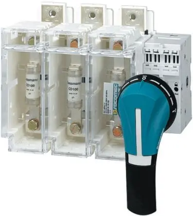 Produktfoto 1 von Socomec FUSERBLOC Sicherungsschalter-Trennschalter / 4-polig 32A, A1 Sicherungsgröße, 3 phasig