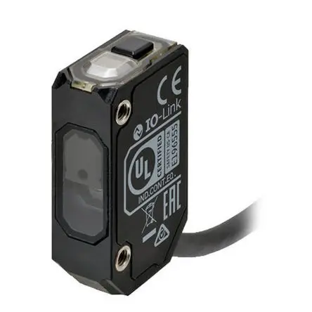 Produktfoto 1 von Omron E3AS Rechteckig Optischer Sensor, Diffus, NPN Ausgang, Kabel