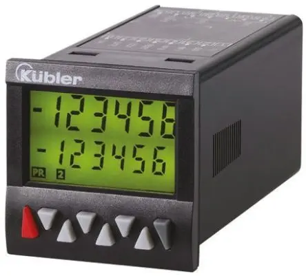 Produktfoto 1 von Kübler CODIX 924 Zähler Bidirektional Zähler LCD 6-stellig 30V dc, Impuls, Frequenz, Zeit, max. 65 kHz