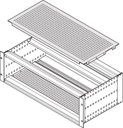 Produktfoto 1 von nVent SCHROFF Aluminium Deckelplatte 3 U 415 mm 415mm