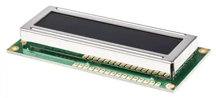 Produktfoto 1 von Displaytech Monochrom LCD, Alphanumerisch LED Weiß 2 x 16, Hintergrund Schwarz, Parallel Interface
